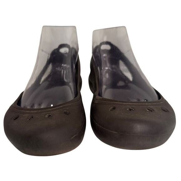 Crocs Women’s Kadee Comfort Flats Slip On Cutouts Brown Sz 7 Casual Beach Slides - Picture 6 of 15